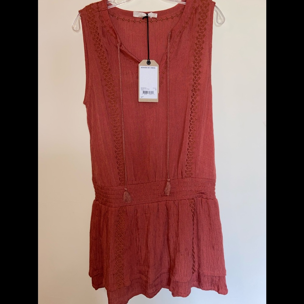 prAna Seaview Dress Embroidered Small NWT